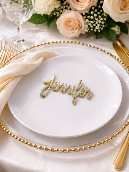 Guest Name Place Card - Mirror Acrylic