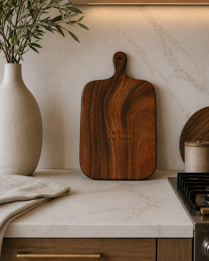 Acacia Paddle Cutting Boards - Custom Engraving