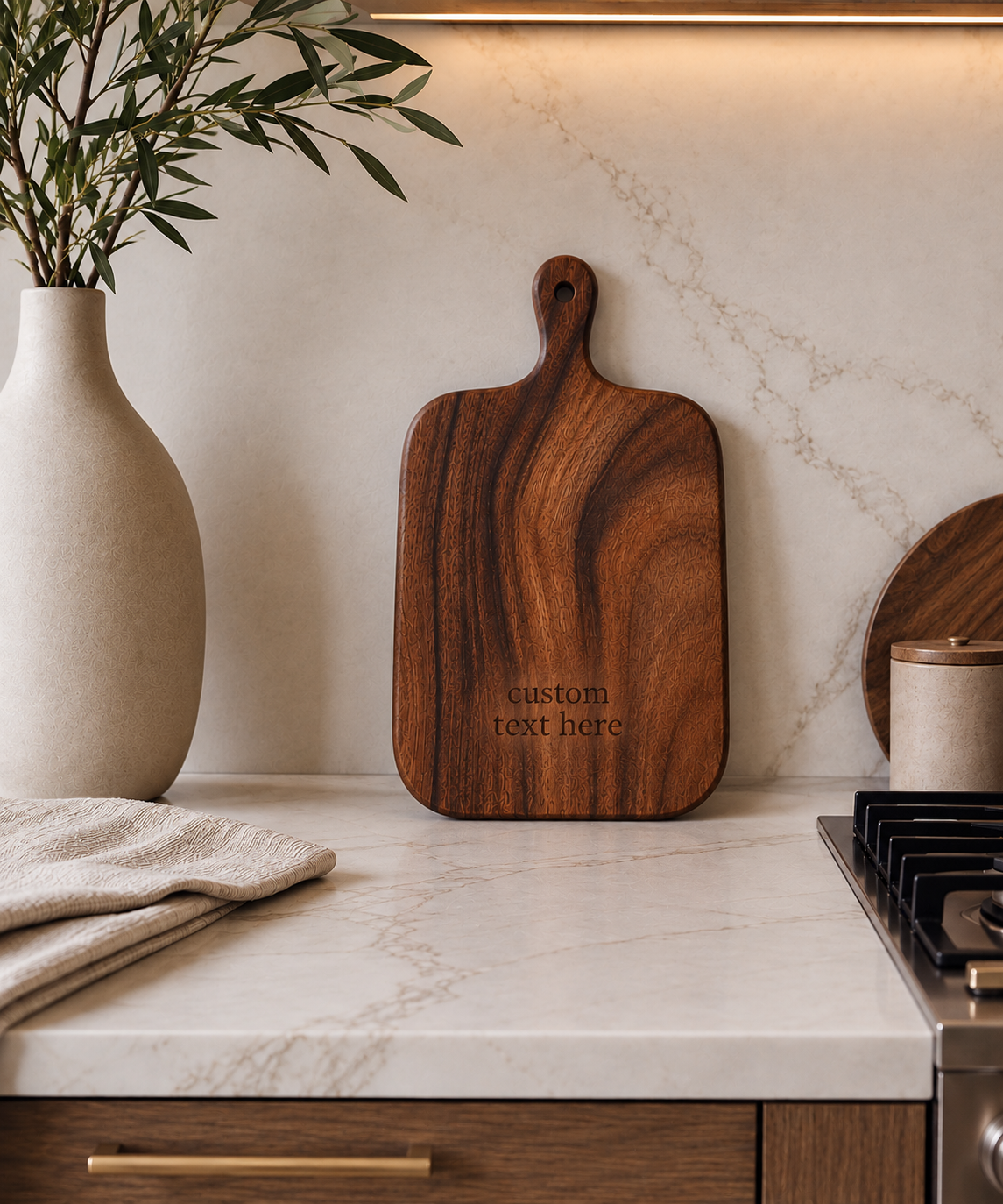 Acacia Paddle Cutting Boards - Custom Engraving