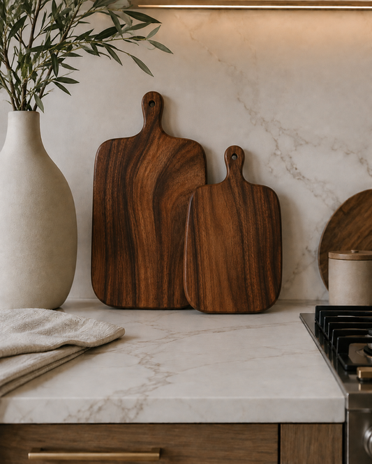 Acacia Paddle Cutting Boards - Custom Engraving