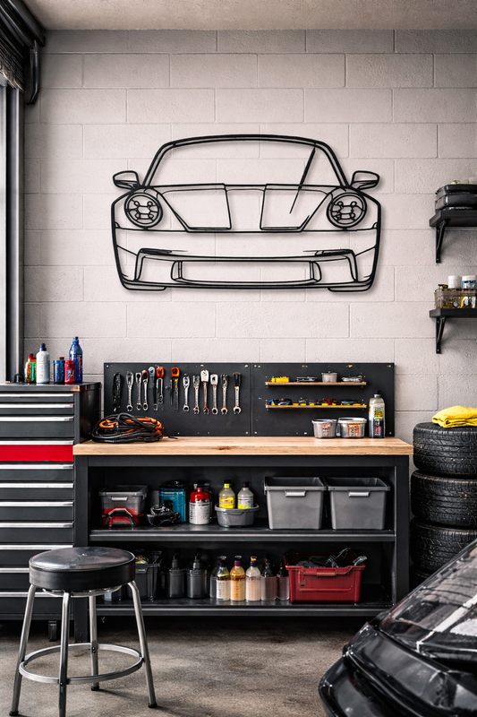 Sports Car Inspired Wall Art – Minimal Line Design