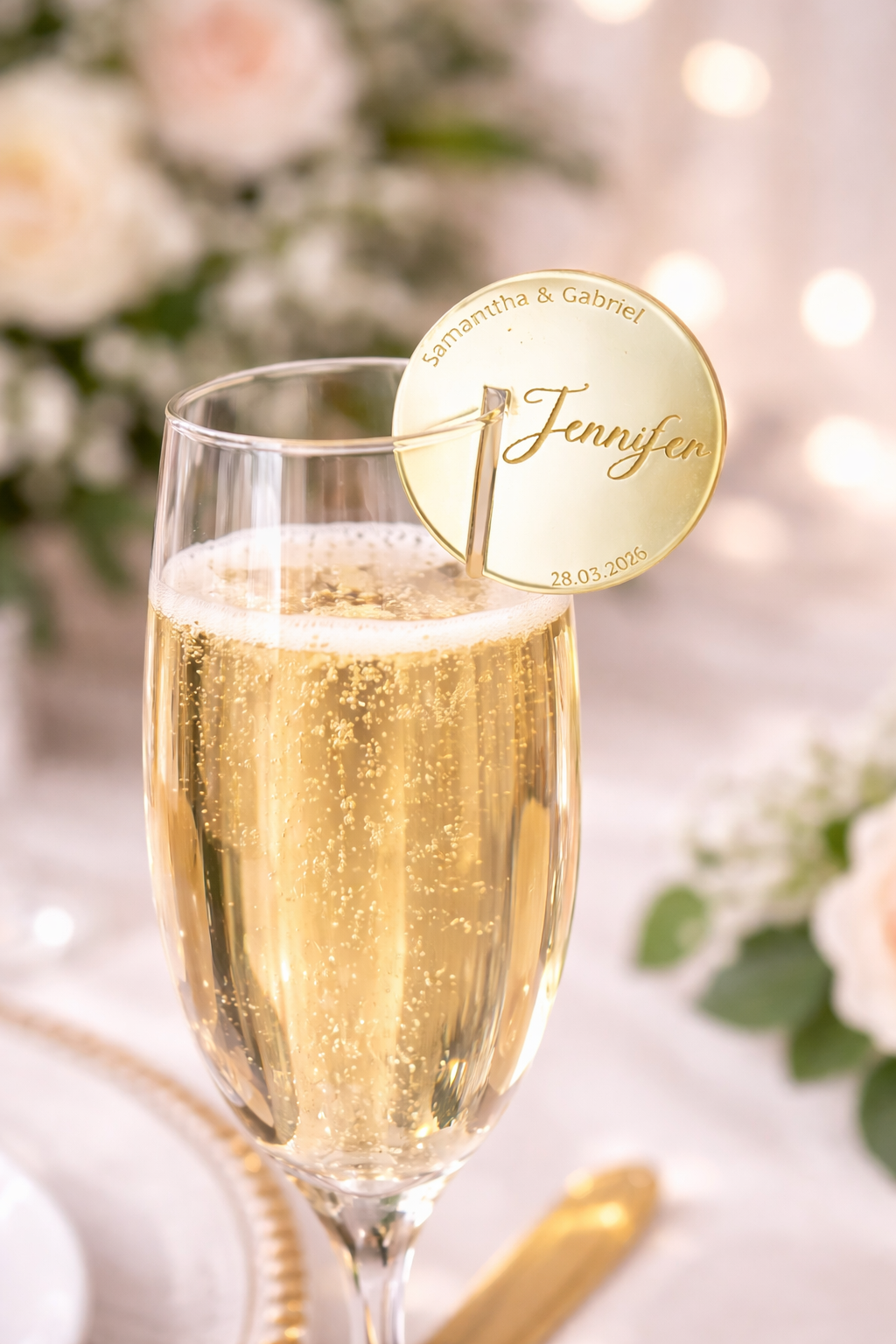 Personalised Mirror Acrylic Drink Tags