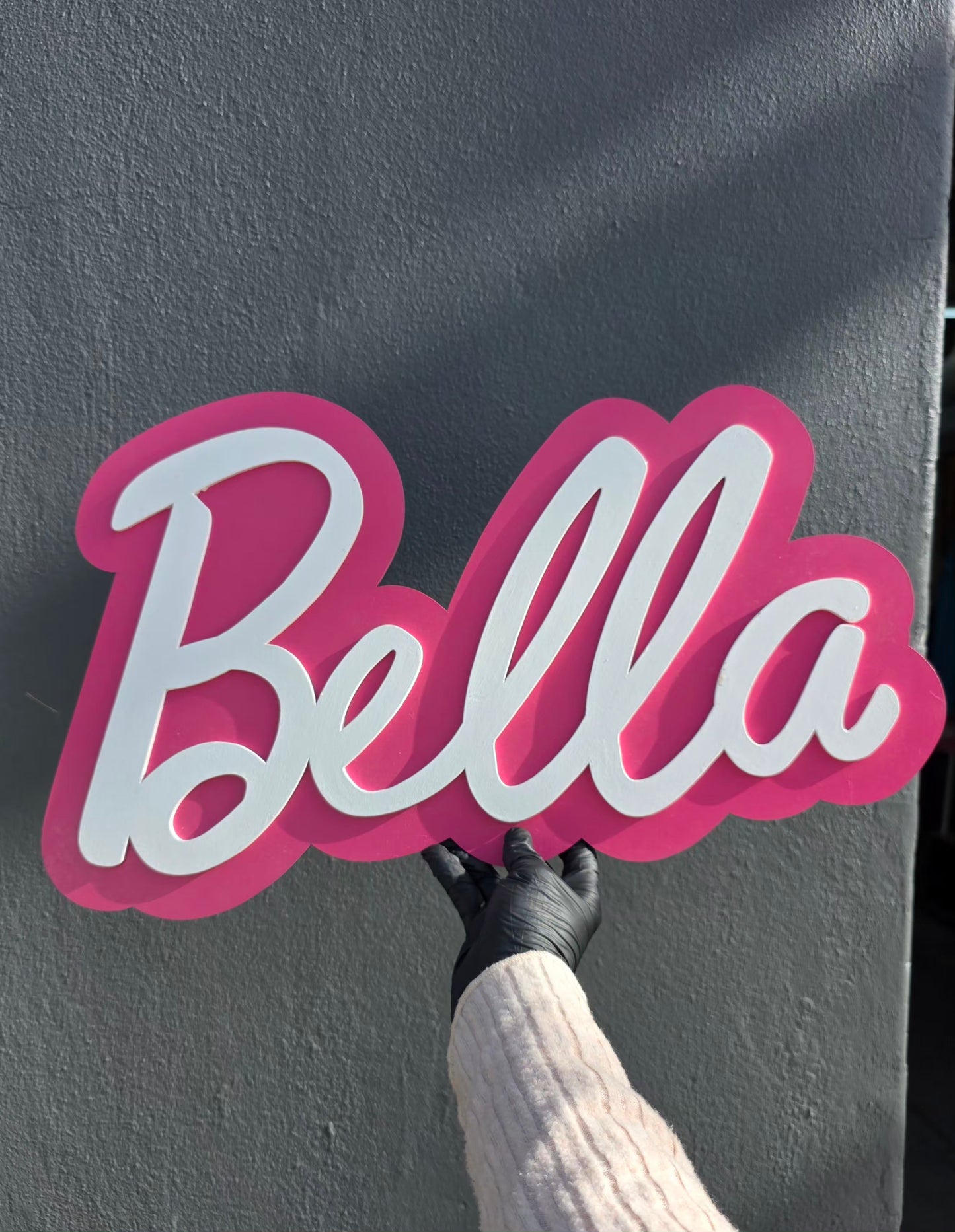 Personalised Barbie Inspired Name Sign 50cm