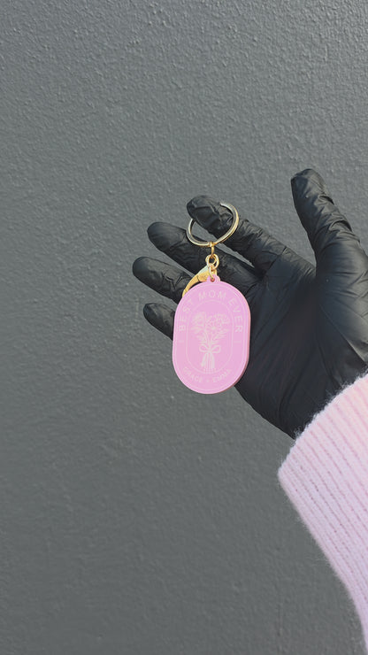 Personalised Best Mom Ever Keyring