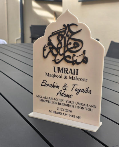 Personalised Umrah Maqbool & Mabroor Stand