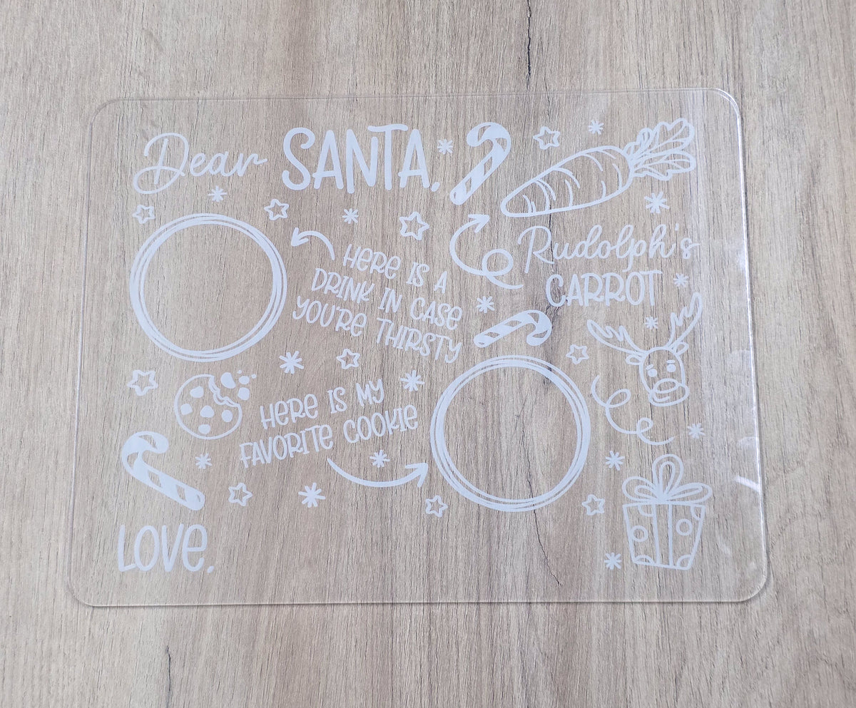 Santa Cookies & Milk Tray - Christmas - Personalised