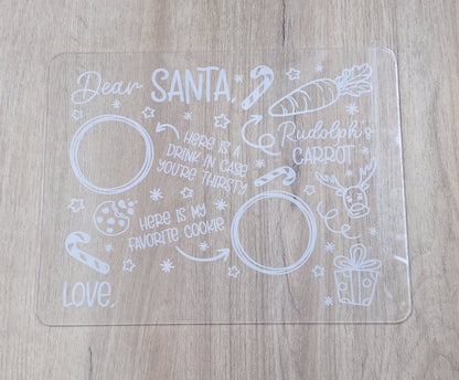 Santa Cookies & Milk Tray - Christmas - Personalised