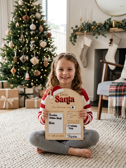 Dear Santa Wishlist Board - Personalised Christmas Board