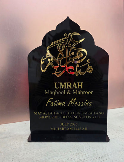 Personalised Umrah Maqbool & Mabroor Stand