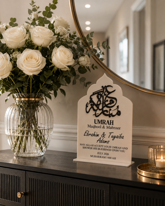 Personalised Umrah Maqbool & Mabroor Stand