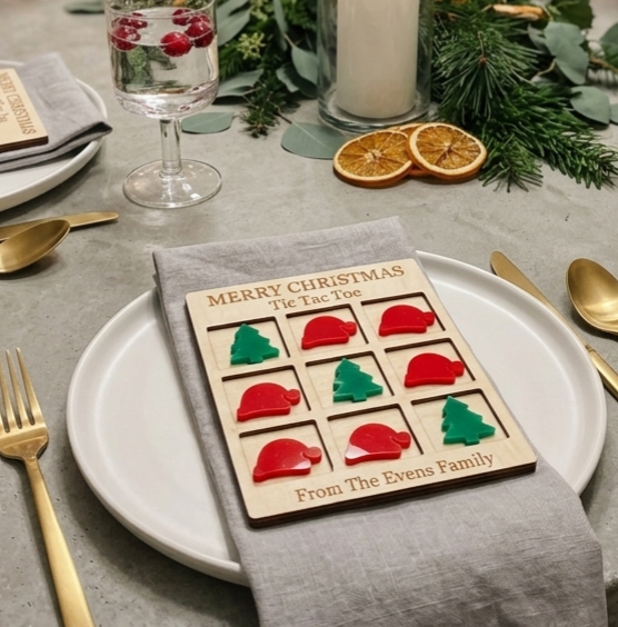Christmas Tic-Tac-Toe - Personalised